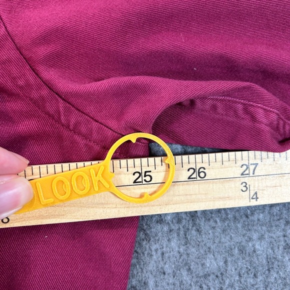 King Ranch Button Down Shirt Western Style Casual Top Long Sleeve Mens Large Red - Picture 7 of 10